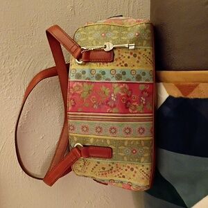 Fossil Multicolor Patchwork Shoulder Bag